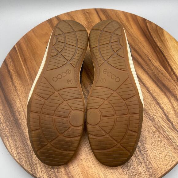 ECCO Chase Womens Size 9 / 40 Tie Black Leather Comfort Casual Walking Sneakers - Picture 7 of 8